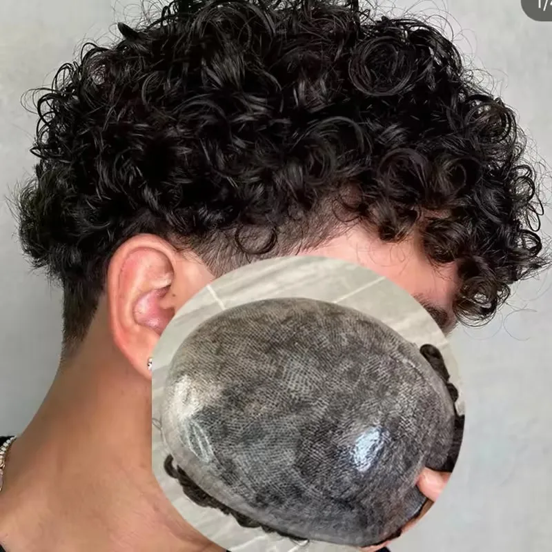 Natural 24mm Curly Durable Skin Full PU Men Toupee Brown Grey 1B10 1B40 100% Human Hair Capillary Prosthesis Replacement System
Natural 24mm Curly Durable Skin Full PU Men Toupee Brown Grey 1B10 1B40 100% Human Hair Capillary Prosthesis Replacement System
