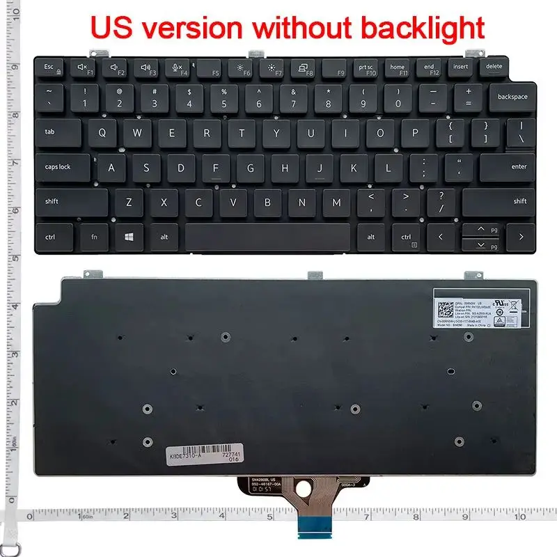 Клавиатура ноутбука с подсветкой США/RU для Dell LATITUDE P33S 13-7300 7310, английская клавиатура
Клавиатура ноутбука с подсветкой США/RU для Dell LATITUDE P33S 13-7300 7310, английская клавиатура