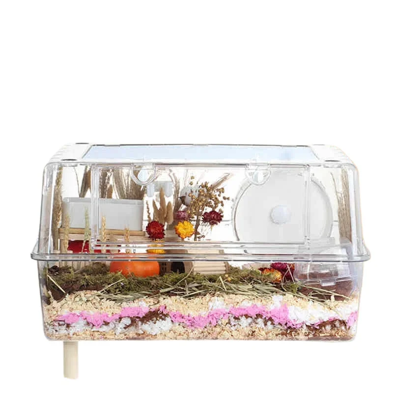 62 Acrylic crystal high-transparency hamster cage 60 Basic cage Fully transparent golden bear supplies Twin cage 47
62 Acrylic crystal high-transparency hamster cage 60 Basic cage Fully transparent golden bear supplies Twin cage 47