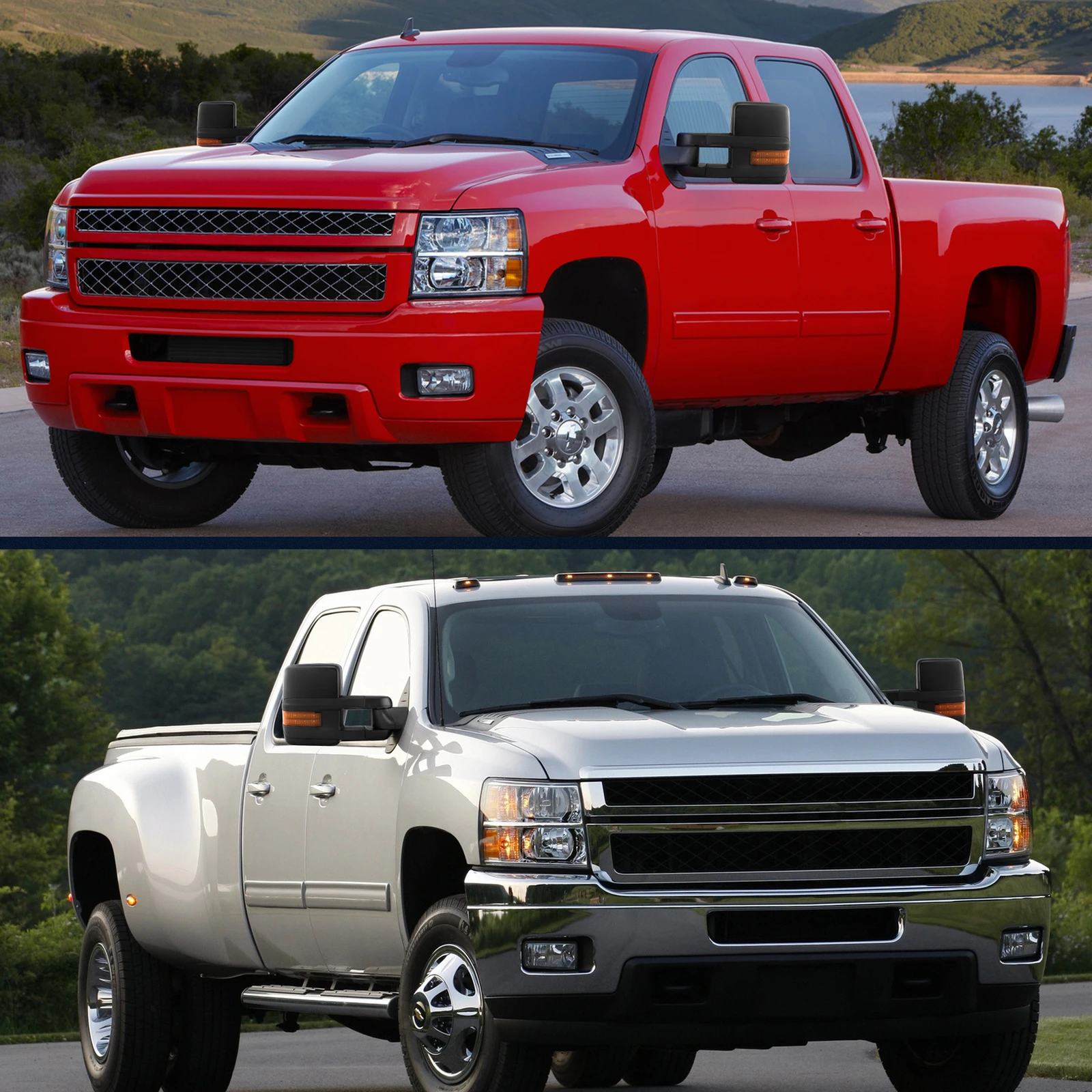 Tow Mirrors Power Heated for 2007-2013 Chevy Silverado Sierra 1500 2500HD Signal
Tow Mirrors Power Heated for 2007-2013 Chevy Silverado Sierra 1500 2500HD Signal