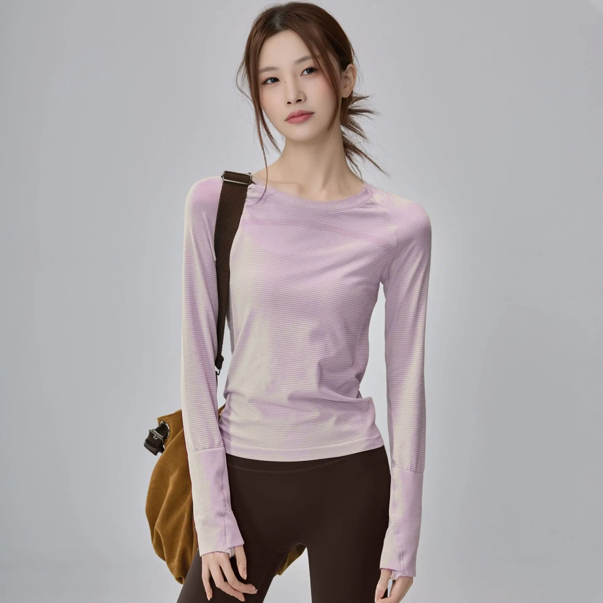2026 New Quick Dry Long Sleeve Yoga Top Breathable Elastic Slim Fit Sports T Shirt Comfortable Workout Tee for Pilates Training
2026 New Quick Dry Long Sleeve Yoga Top Breathable Elastic Slim Fit Sports T Shirt Comfortable Workout Tee for Pilates Training