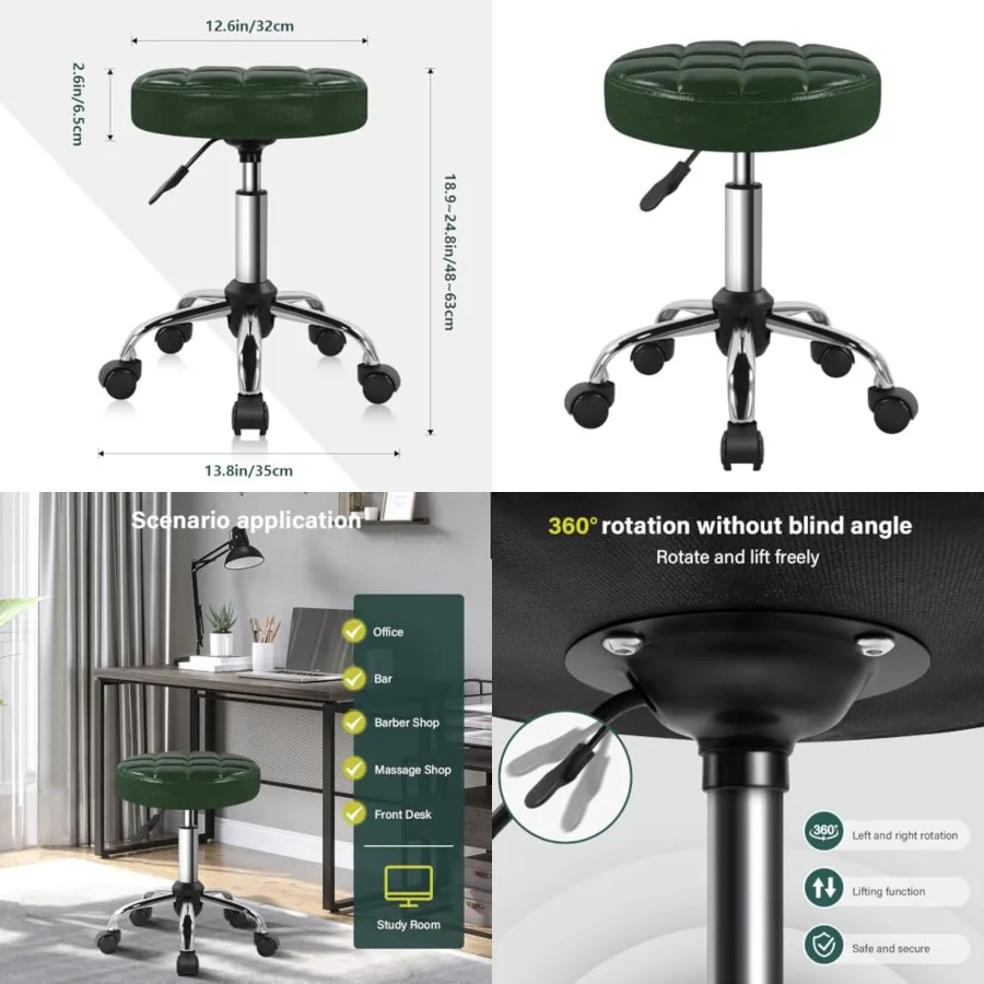 Classic Swivel Stool with Wheel for Salon Work Home SPA Shop Height-Adjustable and Cost-Effective Rolling Stool Chair Small
Classic Swivel Stool with Wheel for Salon Work Home SPA Shop Height-Adjustable and Cost-Effective Rolling Stool Chair Small