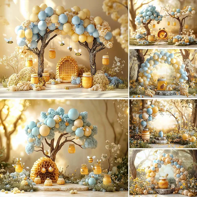 LS Photography Background Honey Bee Day Sunflower Balloon Kids Birthday Cake Smash Portrait Decor Backdrop Photo Studio
LS Photography Background Honey Bee Day Sunflower Balloon Kids Birthday Cake Smash Portrait Decor Backdrop Photo Studio