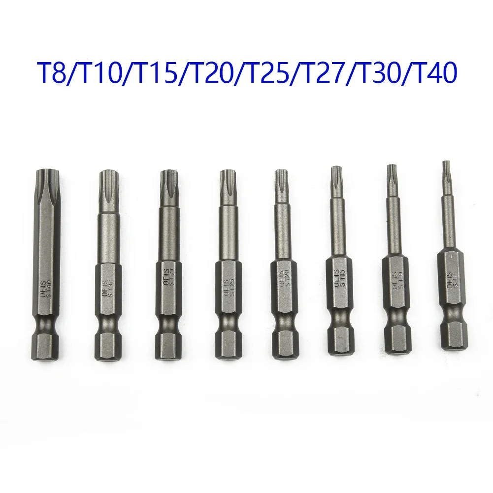8pcs 50mm Length Torx Screwdriver Bit Set 1/4\\\" Hex Shank Electric Screw Driver Bit T8 T10 T15 T20 T25 T30 T35 T40 Star Bits
8pcs 50mm Length Torx Screwdriver Bit Set 1/4\\\" Hex Shank Electric Screw Driver Bit T8 T10 T15 T20 T25 T30 T35 T40 Star Bits