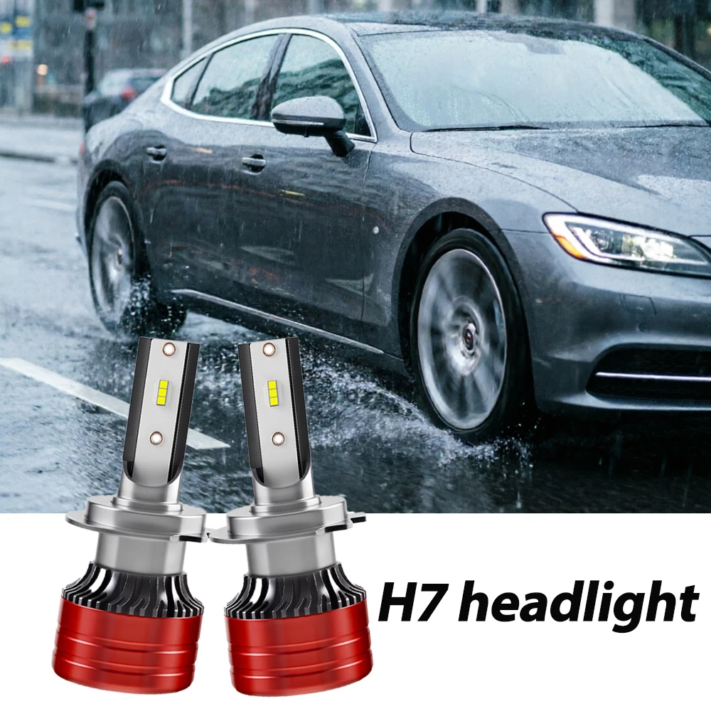 H7 Plug&Play Car LED Headlight Bulbs 30000LM Brightness 3570 CSP 6000k White Internal Driver Replacement Light Bulbs
H7 Plug&Play Car LED Headlight Bulbs 30000LM Brightness 3570 CSP 6000k White Internal Driver Replacement Light Bulbs