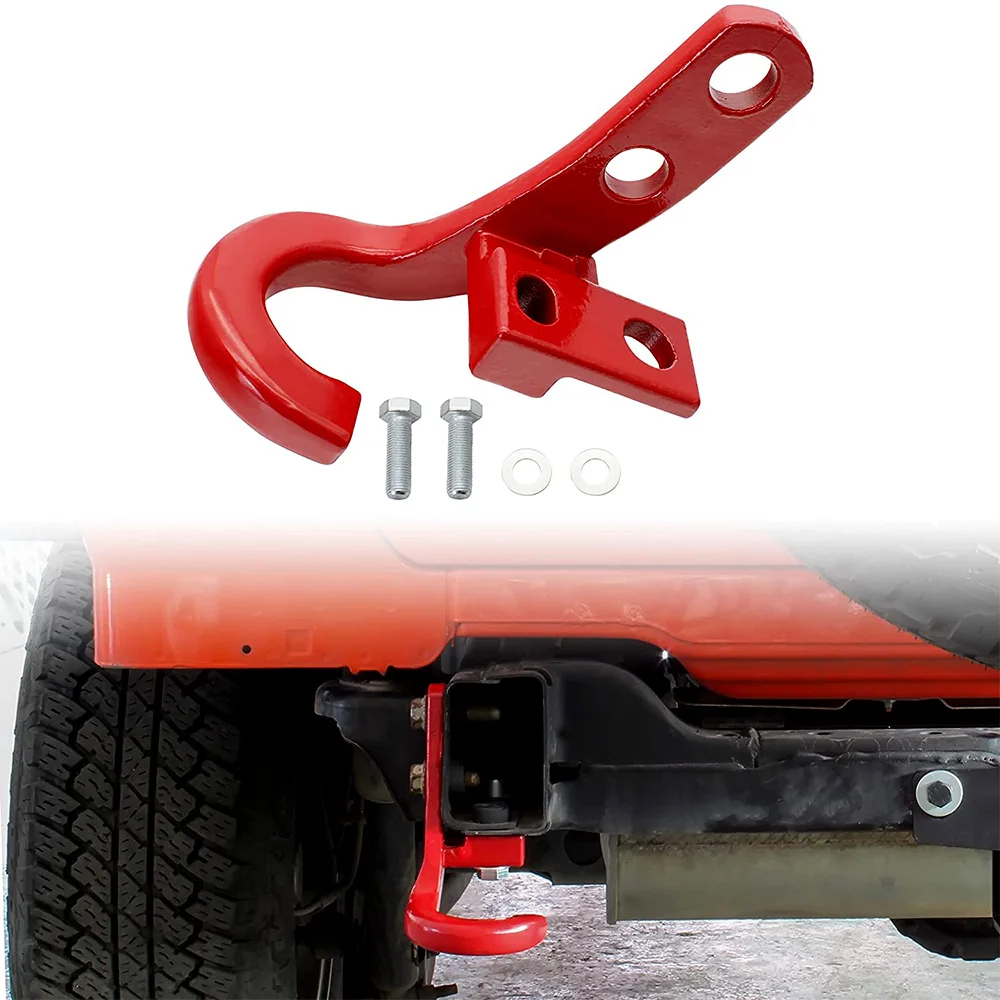 Car Rear Bumper Tow Trailer Hook Hitch Receiver Traction Hook for Jeep Wrangler JL 2018+ Car Rear Bumper Tow Hook
Car Rear Bumper Tow Trailer Hook Hitch Receiver Traction Hook for Jeep Wrangler JL 2018+ Car Rear Bumper Tow Hook
