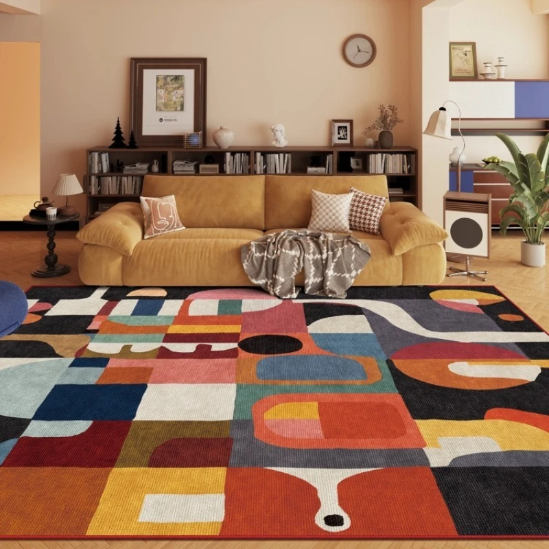 Creative Dopamine Living Room Carpet Geometric Art Pattern Bedroom Rug High-end Light Luxury Home Decoration Coffee Table Mat 러그
Creative Dopamine Living Room Carpet Geometric Art Pattern Bedroom Rug High-end Light Luxury Home Decoration Coffee Table Mat 러그