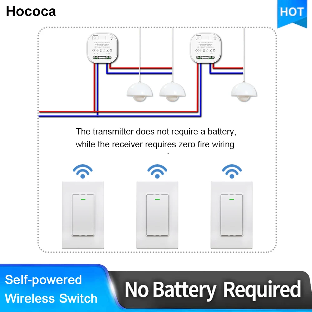 Outdoor Waterproof Dual Control Self Generating Wireless Switch 118 US Style Rocker Kinetic Panel With Fluorescent Strip
Outdoor Waterproof Dual Control Self Generating Wireless Switch 118 US Style Rocker Kinetic Panel With Fluorescent Strip