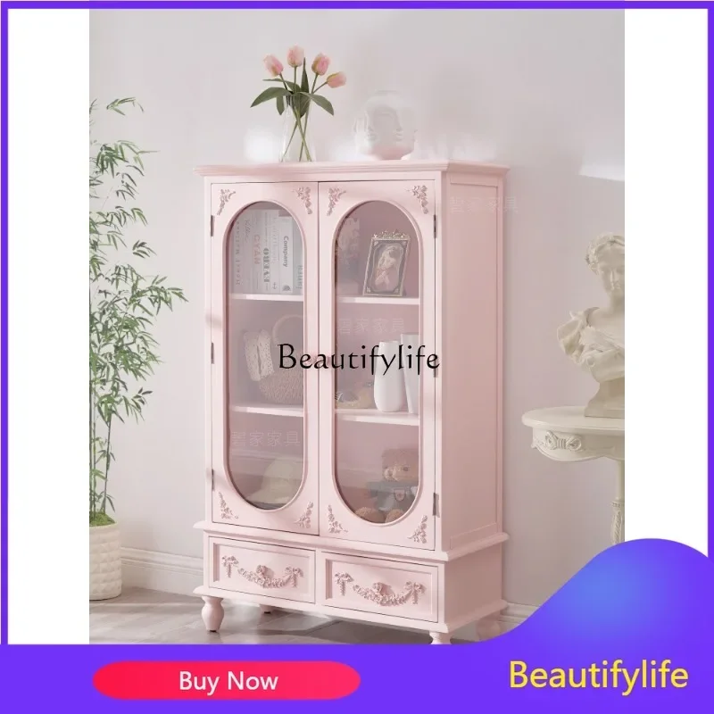 LXFrench solid wood dining side cabinet against the wall to enter the entrance bookcase dopamine color display small wardrobeSSS
LXFrench solid wood dining side cabinet against the wall to enter the entrance bookcase dopamine color display small wardrobeSSS