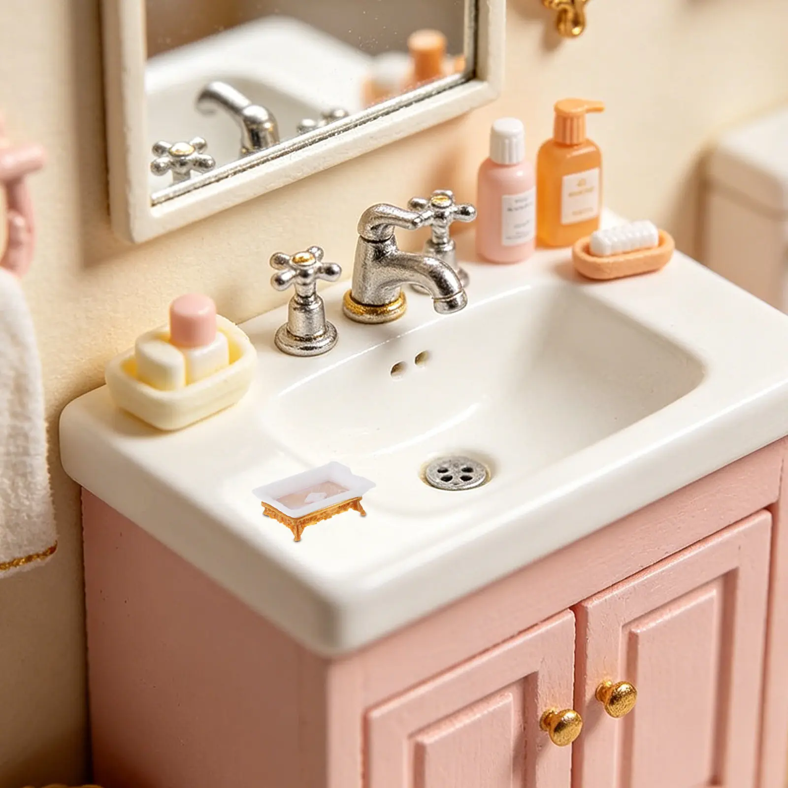 6Pcs Miniature Bathroom Accessories Set Plastic Realistic Dollhouse Soap Tray Toothbrush Toothpaste Holder for Mini Home Decor
6Pcs Miniature Bathroom Accessories Set Plastic Realistic Dollhouse Soap Tray Toothbrush Toothpaste Holder for Mini Home Decor