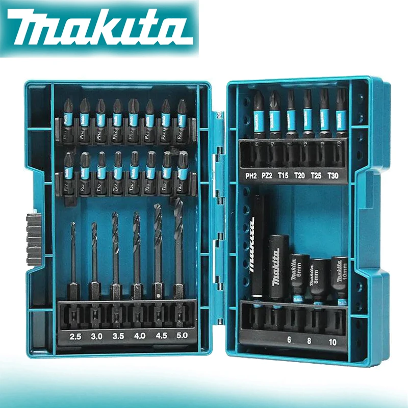 Makita E-06622 Electric Screwdriver Drill Bits Set Household Electric Hexagon Sleeve Power Tool Accessories Bit Set 33Pcs
Makita E-06622 Electric Screwdriver Drill Bits Set Household Electric Hexagon Sleeve Power Tool Accessories Bit Set 33Pcs