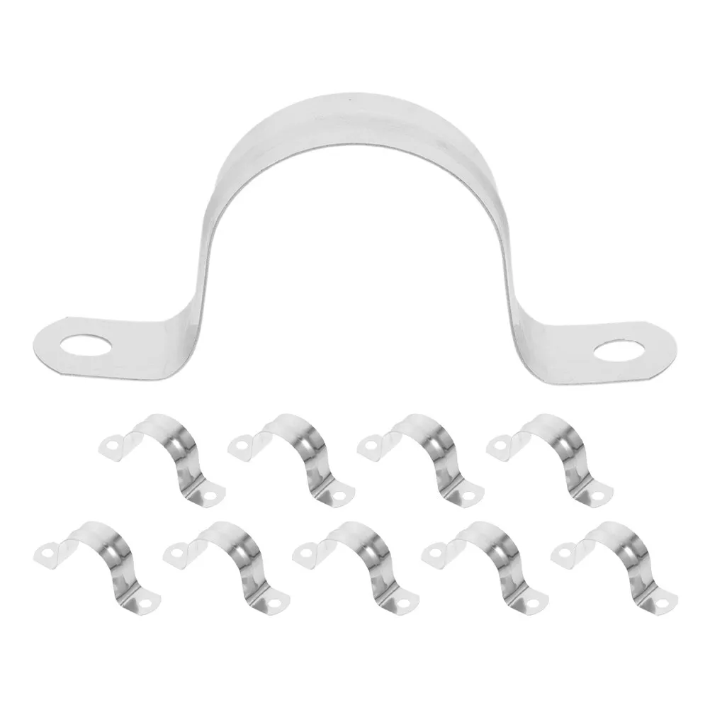 10Pcs 35mm U-Shape Conduit Clamp Stainless Steel Pipe Fasten Holder for Garden Hose PVC Pipe and Tube Fixing Silver
10Pcs 35mm U-Shape Conduit Clamp Stainless Steel Pipe Fasten Holder for Garden Hose PVC Pipe and Tube Fixing Silver