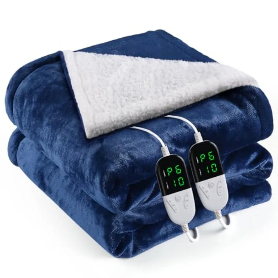 Heated Blanket Electric Queen Size 84"X90"Electric Blanket with 6 Heat Settings and 1-10 Hours Time Settings Auto-Off Machine W
Heated Blanket Electric Queen Size 84"X90"Electric Blanket with 6 Heat Settings and 1-10 Hours Time Settings Auto-Off Machine W