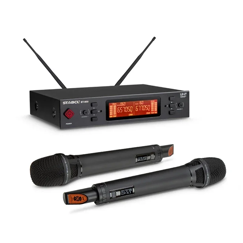 2026 ST-950 Karaoke professional UHF Dual-channel wireless microphone microfones sem fio duplo profissional
2026 ST-950 Karaoke professional UHF Dual-channel wireless microphone microfones sem fio duplo profissional