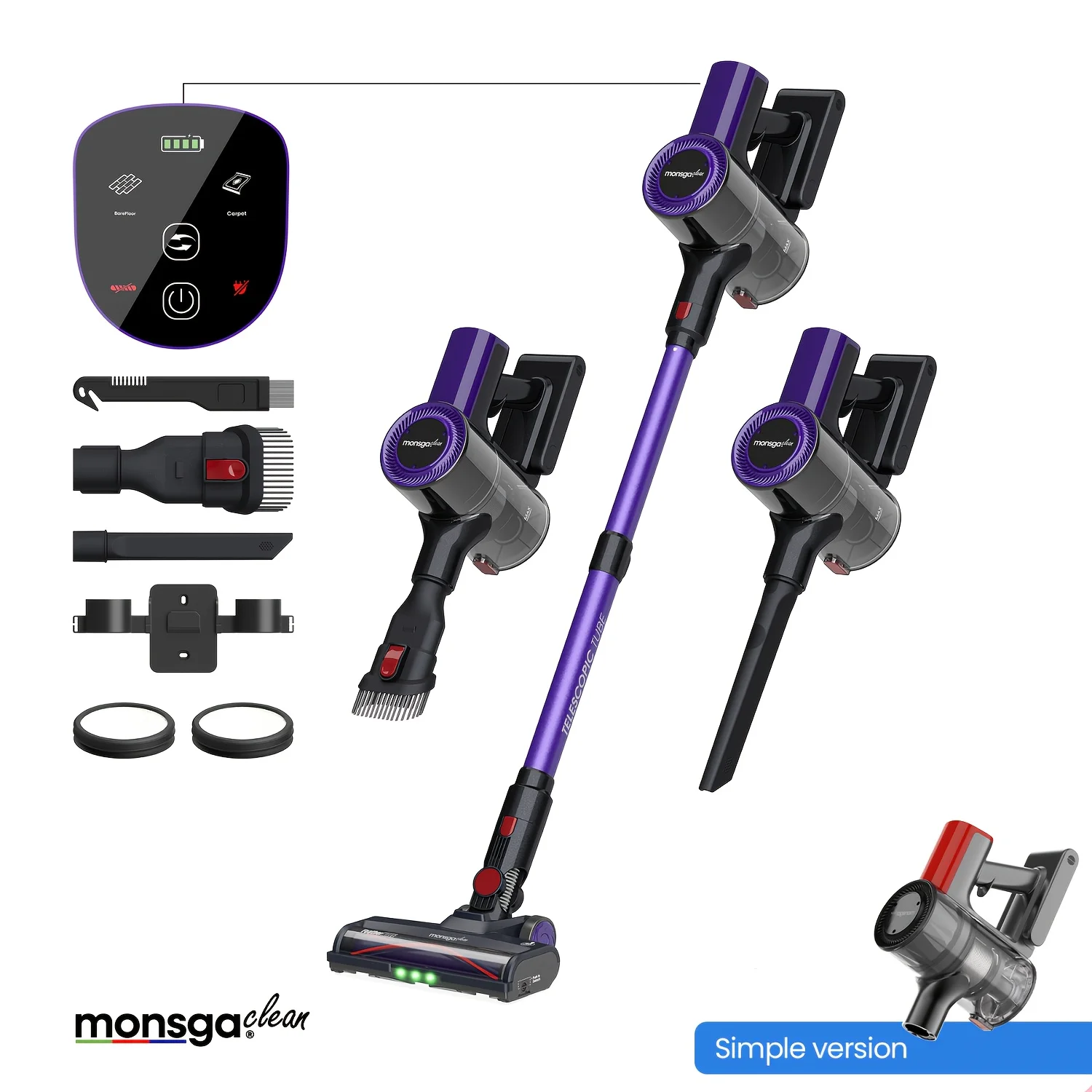Cordless Handheld Vacuum Cleaner - The Main Unit Can Be Sold Separately, Equipped with a Tangle-free Brush Head, with a Battery Life of up to 55 Minutes. It Features Powerful Suction, Is Lightweight and Portable, and Is Suitable for Various Surfaces
Cordless Handheld Vacuum Cleaner - The Main Unit Can Be Sold Separately, Equipped with a Tangle-free Brush Head, with a Battery Life of up to 55 Minutes. It Features Powerful Suction, Is Lightweight and Portable, and Is Suitable for Various Surfaces