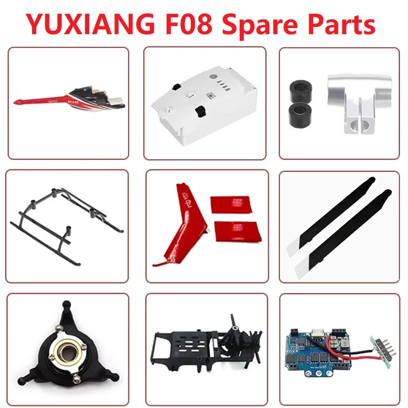 YUXIANG F08 Bell206 1:27 RC Helicopter Spare Parts Accessories Body Shell Main Blade Tail Shaft Motor ESC Light Rotor Head Servo
YUXIANG F08 Bell206 1:27 RC Helicopter Spare Parts Accessories Body Shell Main Blade Tail Shaft Motor ESC Light Rotor Head Servo
