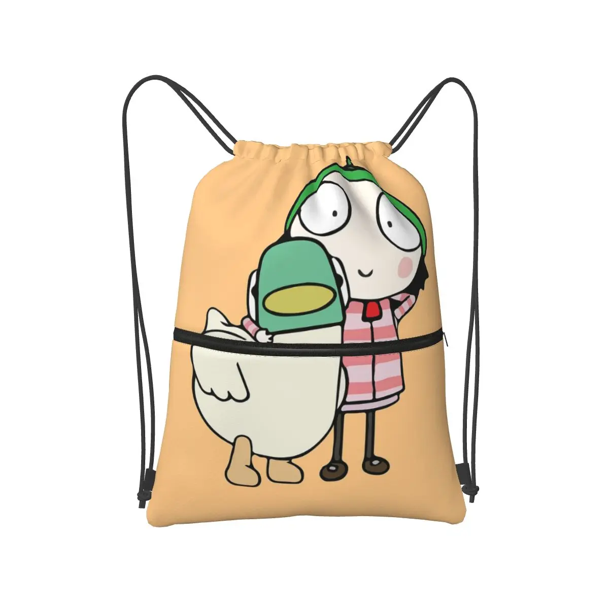 Sarah And Duck Having Fun Backpacks Portable Drawstring Bags Sports Bag Book Bags for Travel Students
Sarah And Duck Having Fun Backpacks Portable Drawstring Bags Sports Bag Book Bags for Travel Students