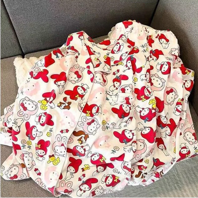 Hot Sanrio My Melody Long Sleeve Pajamas Set Cartoon Women Girls Homewear Japanese Sweet Cute Spring Autumn New Nightwear Set
Hot Sanrio My Melody Long Sleeve Pajamas Set Cartoon Women Girls Homewear Japanese Sweet Cute Spring Autumn New Nightwear Set