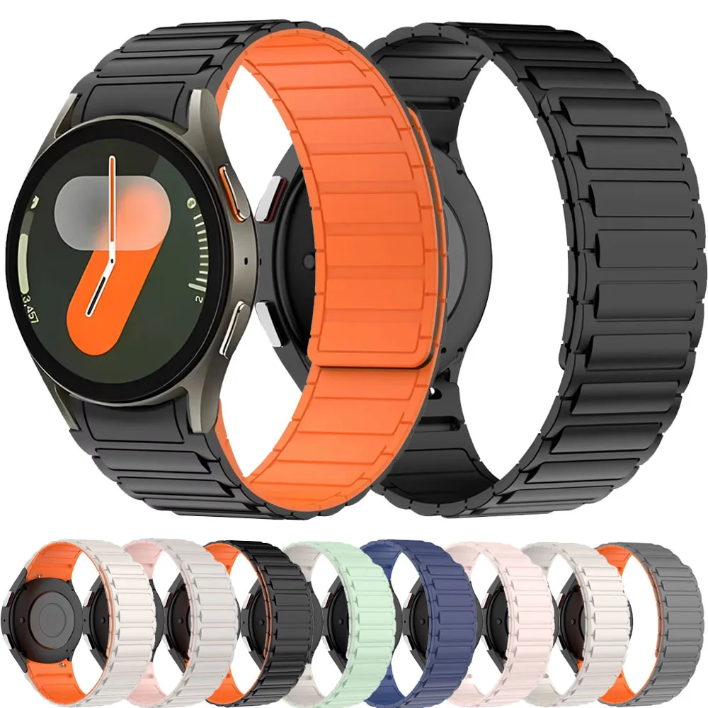 No Gap Silicone Strap For Samsung Galaxy Watch 7 6 5 4 FE 40mm 44mm 5 Pro Magnetic Band Galaxy Watch 6 4 Classic 47mm/42mm/46mm
No Gap Silicone Strap For Samsung Galaxy Watch 7 6 5 4 FE 40mm 44mm 5 Pro Magnetic Band Galaxy Watch 6 4 Classic 47mm/42mm/46mm