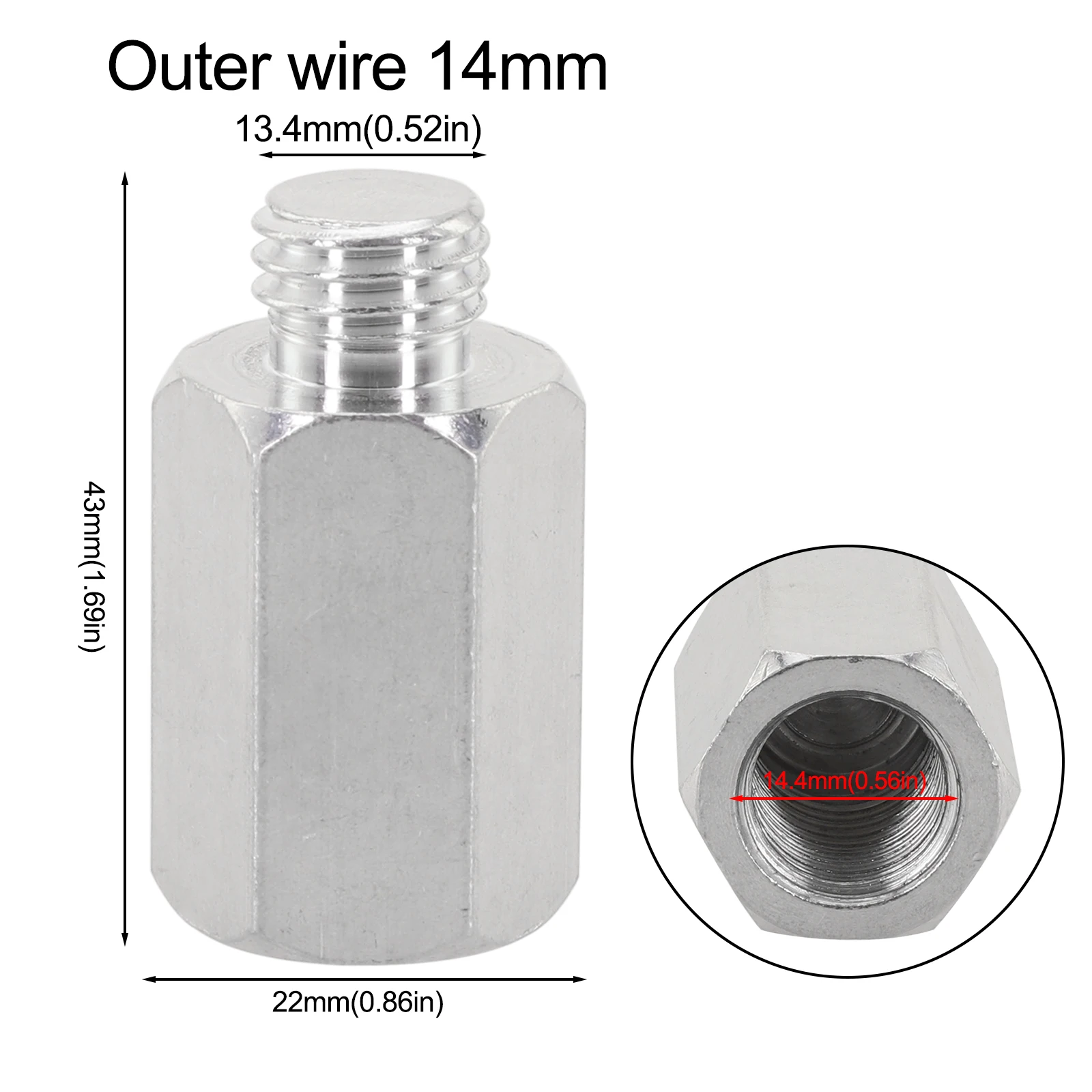 DIY Projects Interface Connector Converter Metal Converter Adapter Metal Construction Silver Color Two Specifications
DIY Projects Interface Connector Converter Metal Converter Adapter Metal Construction Silver Color Two Specifications