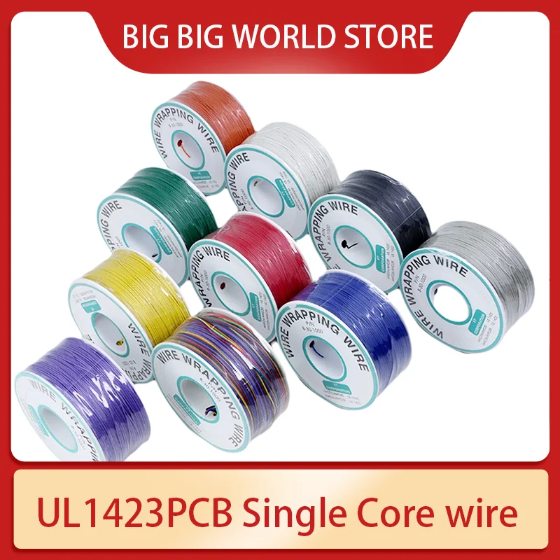 High quality PCB electronic soldering wire jumper BV single core single strand copper wire 30AWG OK wire is not easy to break
High quality PCB electronic soldering wire jumper BV single core single strand copper wire 30AWG OK wire is not easy to break