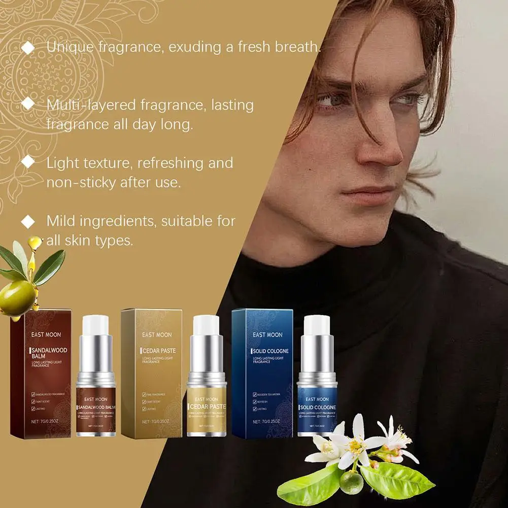 Men Sandalwood Balm Series Lasting Scent Essential Oil Perfume Fresh, Elegant Portable Body Light Fragrance Solid Balms
Men Sandalwood Balm Series Lasting Scent Essential Oil Perfume Fresh, Elegant Portable Body Light Fragrance Solid Balms