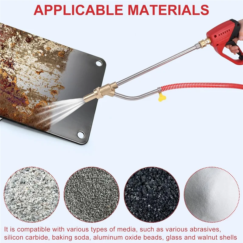 A57X-Pressure Washer Sand Kit With Gun, 5000 PSI Sand For Pressure Washer With 4 PCS Replacement Nozzle
A57X-Pressure Washer Sand Kit With Gun, 5000 PSI Sand For Pressure Washer With 4 PCS Replacement Nozzle