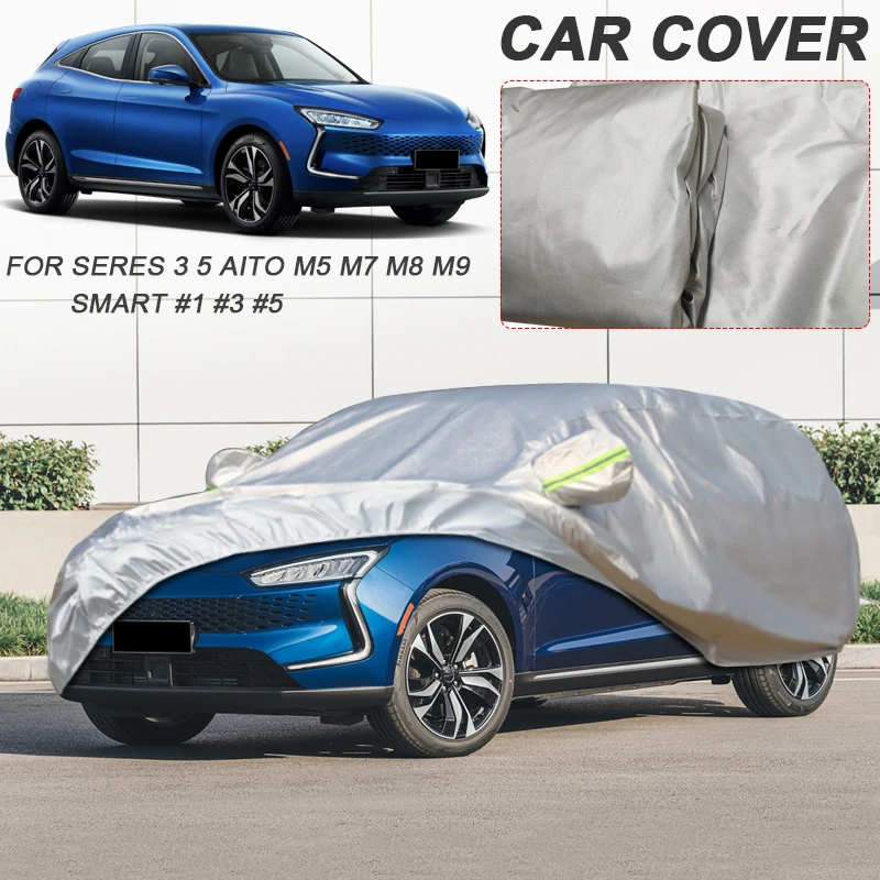 210T Polyester Waterproof Car Cover For SERES AITO M5 M7 M8 M9 LUXEED R7 S7 SERES3 5 SF5 SMART #1 #3 #5 Auto Dustproof Anti-UV
210T Polyester Waterproof Car Cover For SERES AITO M5 M7 M8 M9 LUXEED R7 S7 SERES3 5 SF5 SMART #1 #3 #5 Auto Dustproof Anti-UV