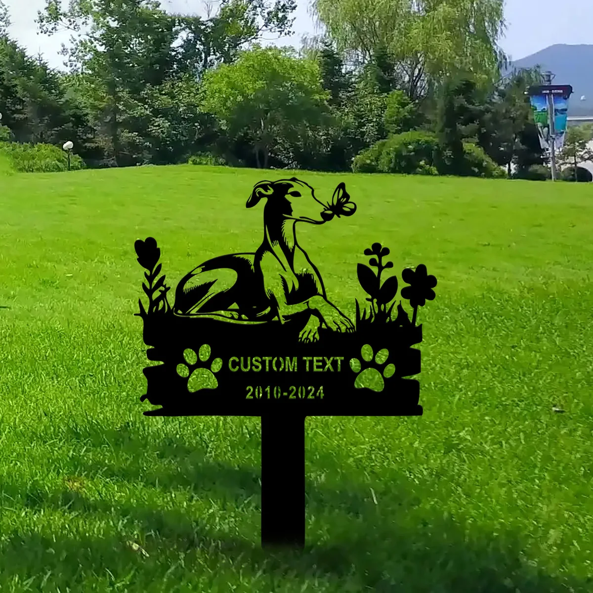 Custom Greyhound Memorial Stake Metal Sign - Personalized Outdoor Greyhound Metal Name Sign With Stake - Dog Pet Metal Stake
Custom Greyhound Memorial Stake Metal Sign - Personalized Outdoor Greyhound Metal Name Sign With Stake - Dog Pet Metal Stake