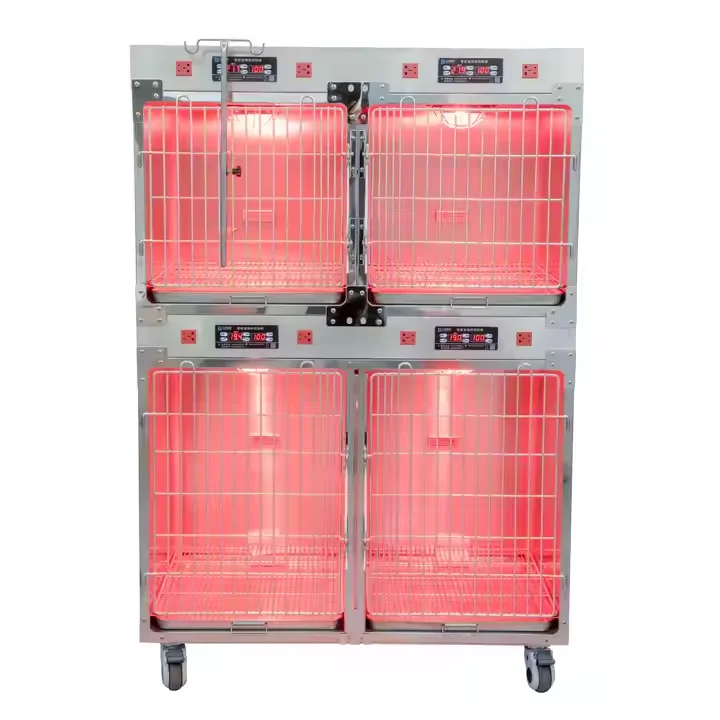 Veterinary Therapy Cage for Dogs Canine ICU with Lamps for Pet Clinic Use
Veterinary Therapy Cage for Dogs Canine ICU with Lamps for Pet Clinic Use