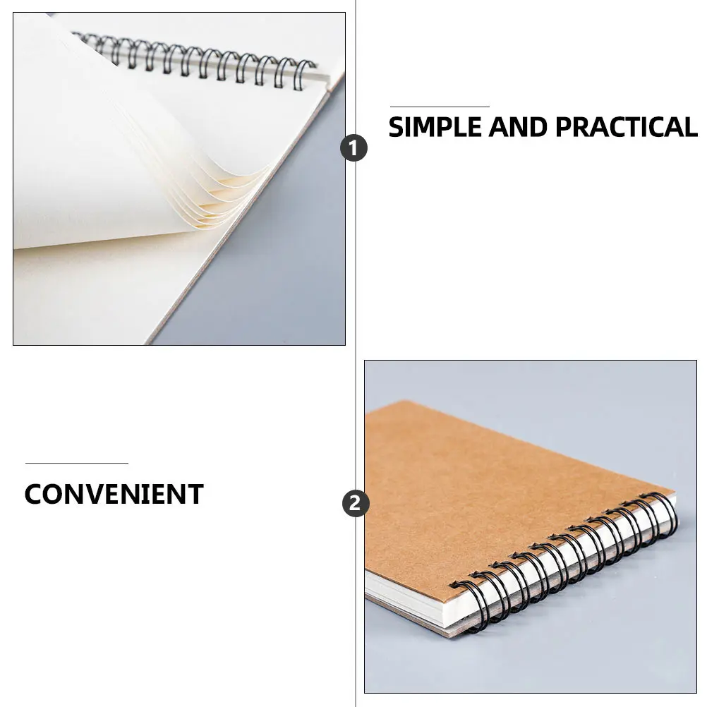 2 Pcs Blank Drawing Pad Notebook Paper Spiral Notebooks Manual Coil Notepad Pads for Adults
2 Pcs Blank Drawing Pad Notebook Paper Spiral Notebooks Manual Coil Notepad Pads for Adults