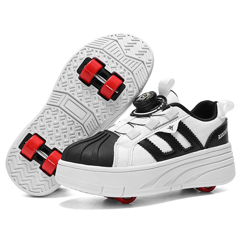 Детские роликовые кроссовки на колесиках, модные уличные спортивные роликовые кеды для девочек и мальчиков, обувь для ходьбы, подарки для детей
Детские роликовые кроссовки на колесиках, модные уличные спортивные роликовые кеды для девочек и мальчиков, обувь для ходьбы, подарки для детей