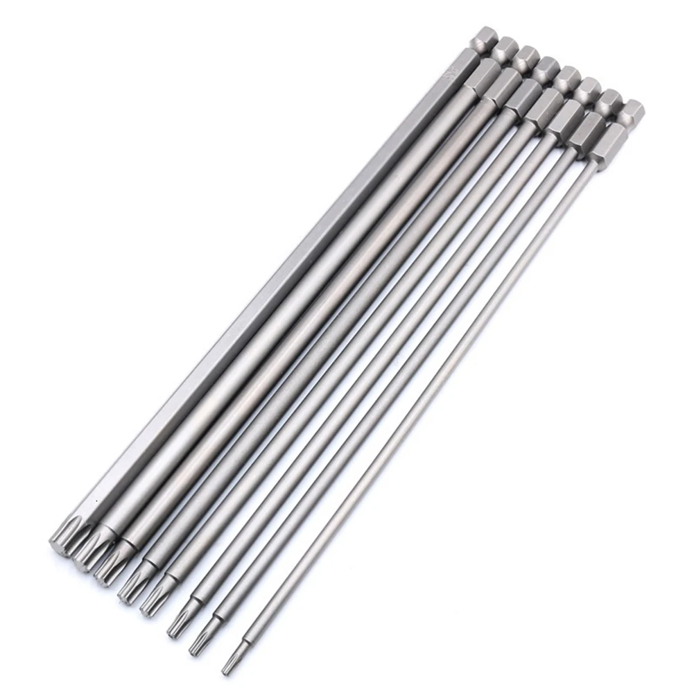 200mm Torx Screwdriver Bit Set 8pcs Magnetic Tips High Hardness Alloy Steel Suitable for All Types of Screwdriver Tools
200mm Torx Screwdriver Bit Set 8pcs Magnetic Tips High Hardness Alloy Steel Suitable for All Types of Screwdriver Tools