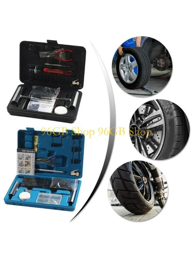 96GB Car Tire Repair Tool Puncture Plug Set Motorcycle Strips Stiring for Car Truck
96GB Car Tire Repair Tool Puncture Plug Set Motorcycle Strips Stiring for Car Truck