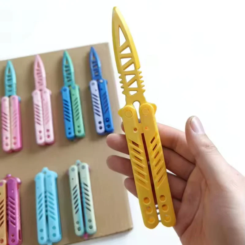 NEW 3D Printed,1/2/3pcs Butterfly Knife Practice tool, Uncut Blade Training Tool, Stress Relief Fidget Gadget for Beginners gift
NEW 3D Printed,1/2/3pcs Butterfly Knife Practice tool, Uncut Blade Training Tool, Stress Relief Fidget Gadget for Beginners gift