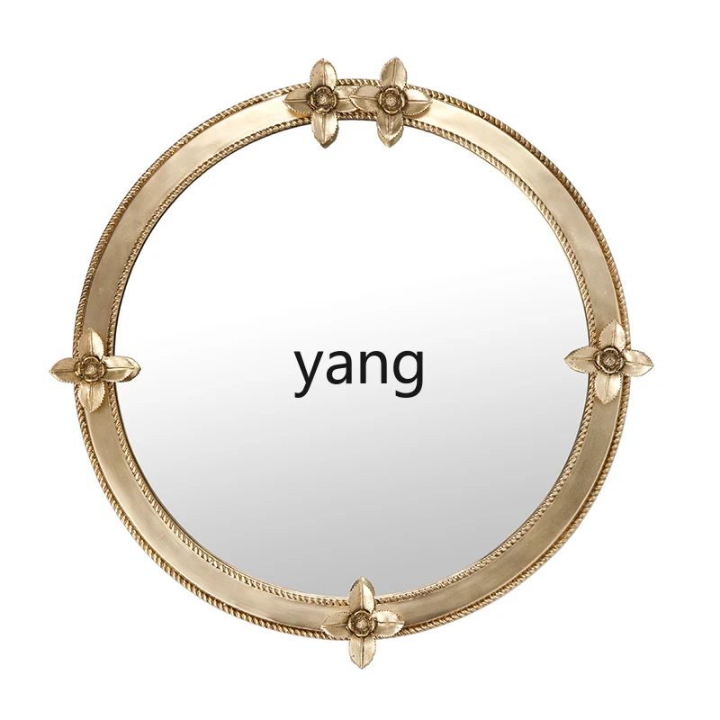 LTT Brass Round Mirror Gold Villa Bathroom Wall Mounted Makeup Mirror
LTT Brass Round Mirror Gold Villa Bathroom Wall Mounted Makeup Mirror