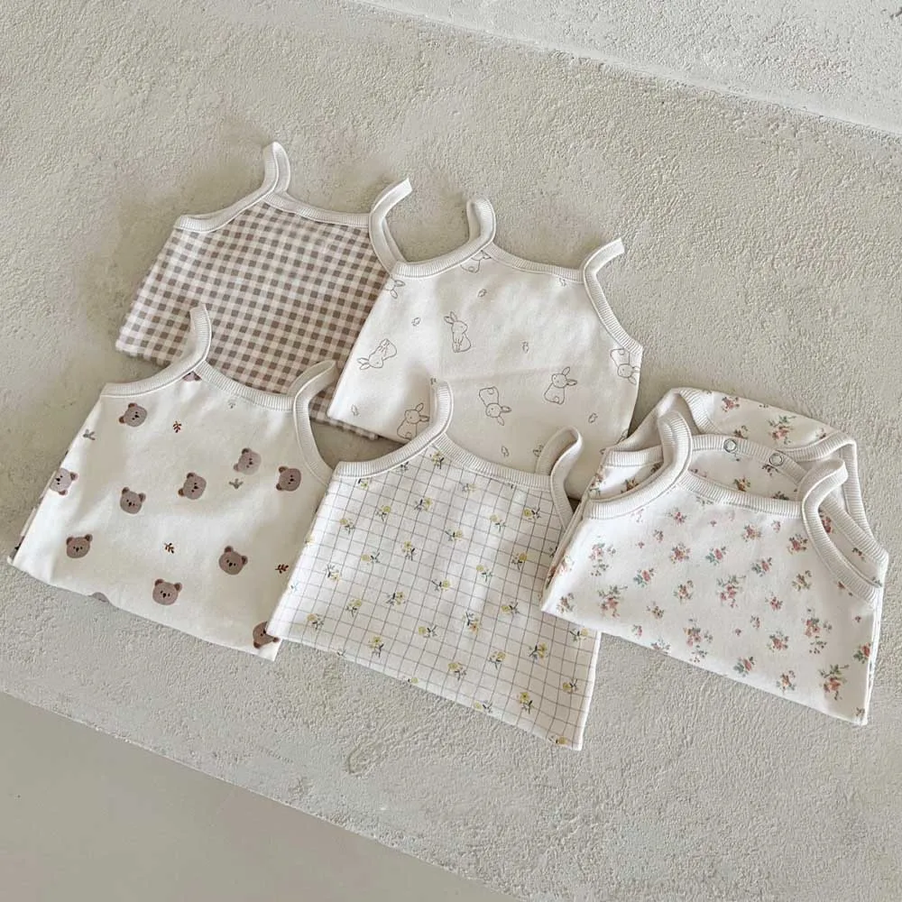 2025 Summer New Cute Cartoon Print Baby Sling Vest Cotton Newborn Girl Sleeveless T Shirts Toddler Tops Infant Tee Baby Clothes
2025 Summer New Cute Cartoon Print Baby Sling Vest Cotton Newborn Girl Sleeveless T Shirts Toddler Tops Infant Tee Baby Clothes