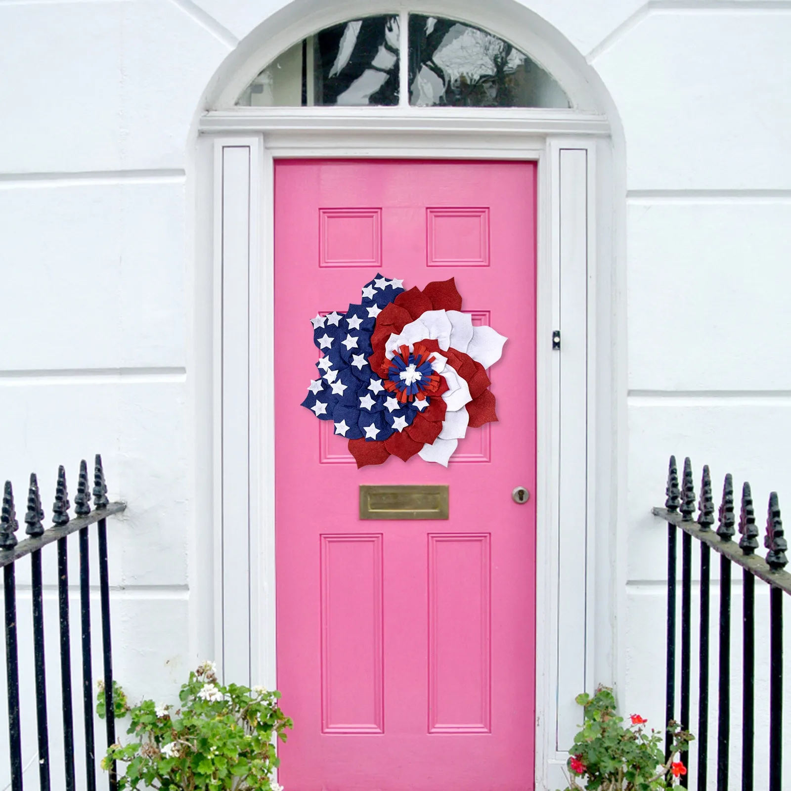 Independence Day Wreath Decorative Door Hanging Wreath Window Display Props Patriotic Wreath Anniversary Party Supplies
Independence Day Wreath Decorative Door Hanging Wreath Window Display Props Patriotic Wreath Anniversary Party Supplies