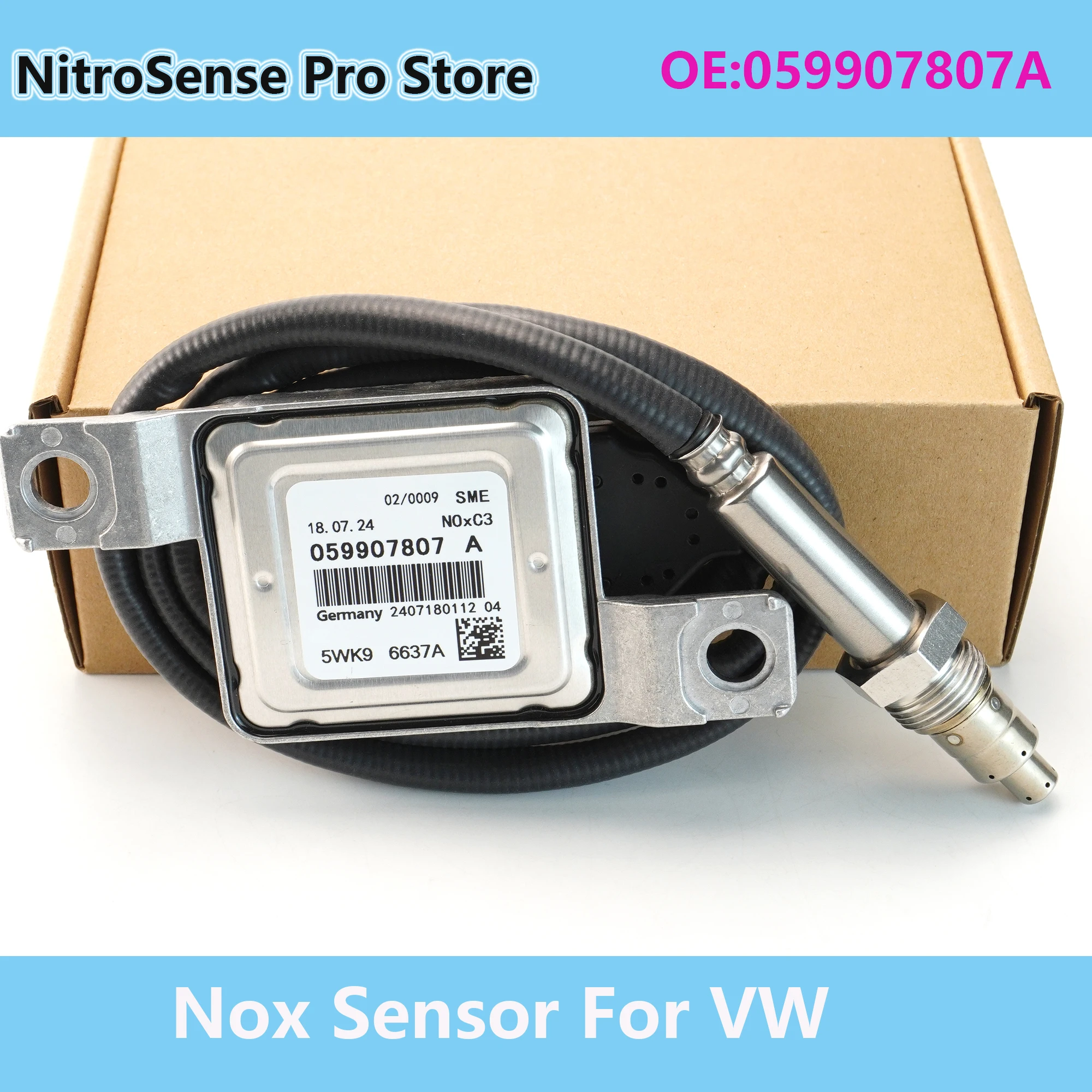 High Quality Nitrogen Oxide Sensor 5WK96637A 059907807A for VW Touareg TDI 09-12 Audi
High Quality Nitrogen Oxide Sensor 5WK96637A 059907807A for VW Touareg TDI 09-12 Audi