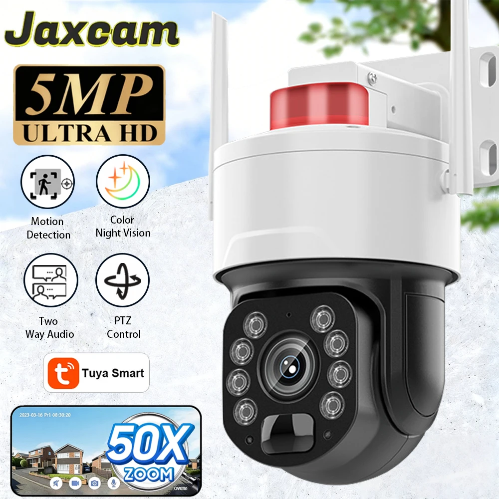 5MP Tuya APP Two-Way Audio PTZ Wifi Camera Outdoor 50X Optical Zoom Human Detection Full Coor Night Vision IP Camera Smart Home
5MP Tuya APP Two-Way Audio PTZ Wifi Camera Outdoor 50X Optical Zoom Human Detection Full Coor Night Vision IP Camera Smart Home