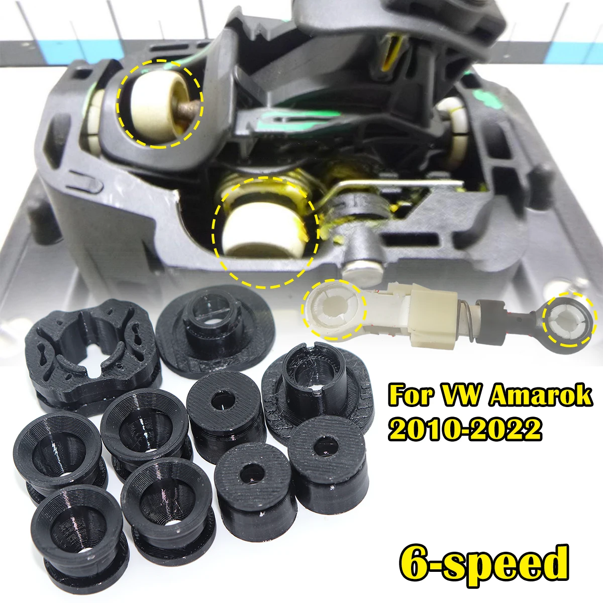 For VW Amarok 2010 -2022 6-speed Manual Transmission Gear Shifter Lever Selector End Rod Bushing Gearbox Shift Cable Linkage
For VW Amarok 2010 -2022 6-speed Manual Transmission Gear Shifter Lever Selector End Rod Bushing Gearbox Shift Cable Linkage