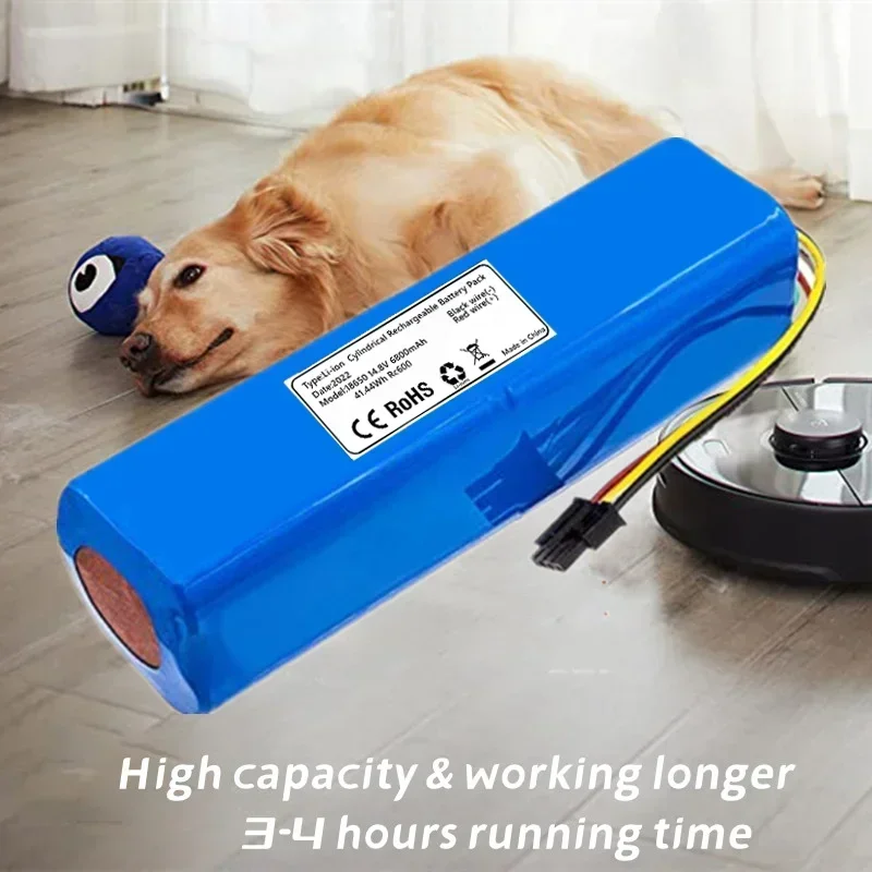 6800mAh Li-Ion Replacement Battery for Xiaomi Mijia 2nd Robot Vacuum Cleaner Roborock S50 S51 S55 - Robotic Vacuum Cleaner Acces
6800mAh Li-Ion Replacement Battery for Xiaomi Mijia 2nd Robot Vacuum Cleaner Roborock S50 S51 S55 - Robotic Vacuum Cleaner Acces