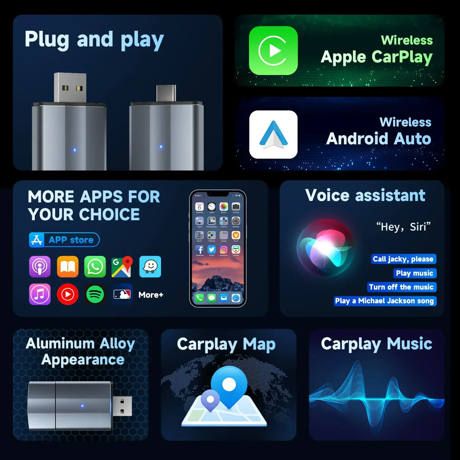 Беспроводной адаптер ODM Android Auto Box для универсальных автомобилей Apple 5 ГГц Wi-Fi USB Type-C Plug and Play Dongle Car play
Беспроводной адаптер ODM Android Auto Box для универсальных автомобилей Apple 5 ГГц Wi-Fi USB Type-C Plug and Play Dongle Car play
