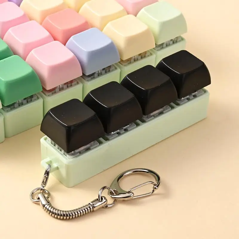 Portable Keycap Button Fidget Toy Keychain with Four Switches for Adults Desk Stress Relief Office Gadget
Portable Keycap Button Fidget Toy Keychain with Four Switches for Adults Desk Stress Relief Office Gadget