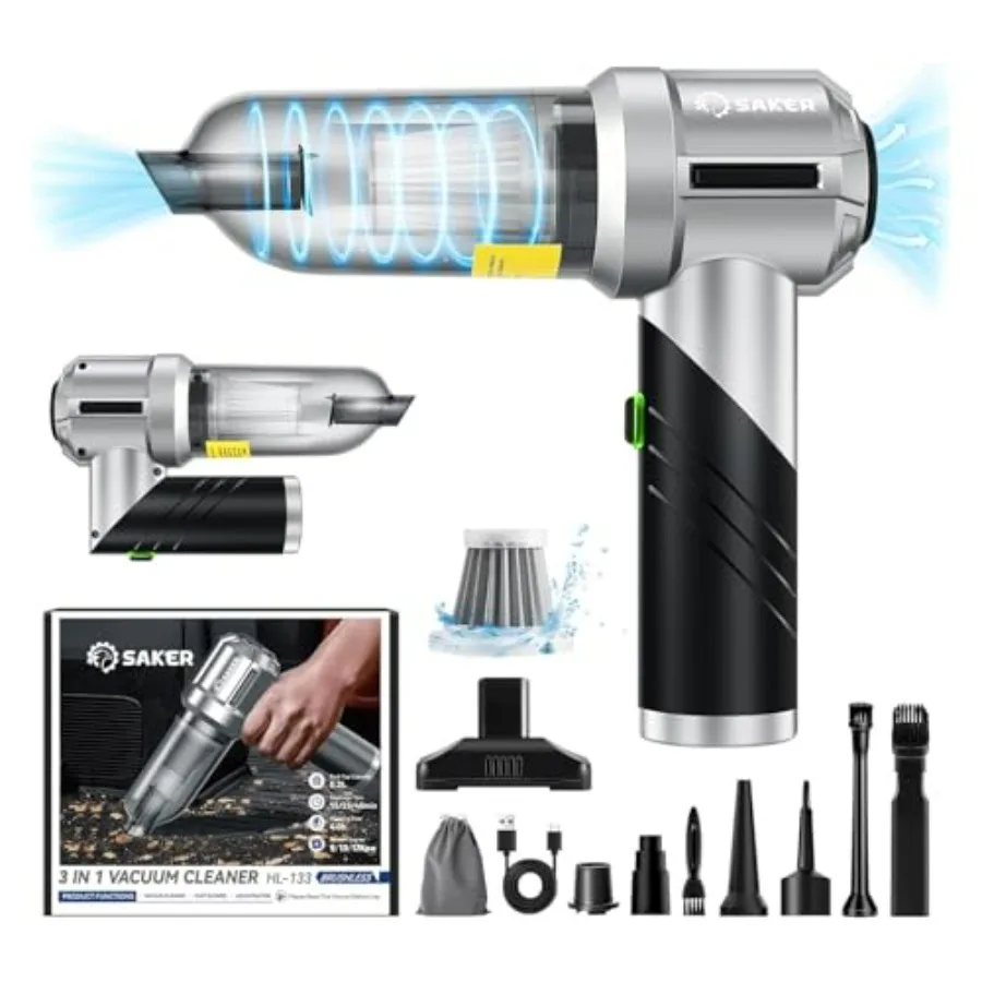 Portable Cordless Handheld Vacuum 17000PA Foldable Car Vacuum Cleaner with Brushless Motor for Office Pet and Home Cleaning in
Portable Cordless Handheld Vacuum 17000PA Foldable Car Vacuum Cleaner with Brushless Motor for Office Pet and Home Cleaning in