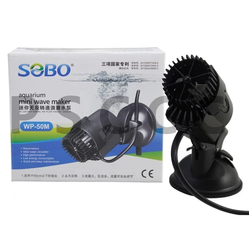 SOBO WP-50M Aquarium Marine Coral Fish Tank Wave Maker, Surfing Pump. Fixeds Uction, single head wave pump.
SOBO WP-50M Aquarium Marine Coral Fish Tank Wave Maker, Surfing Pump. Fixeds Uction, single head wave pump.