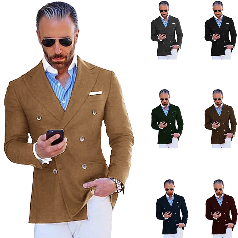 Men's Suit Wedding Groom Tuxedo Men's Blazer Clothes Double Breasted Jacket Formal Business Tops costume homme
Men's Suit Wedding Groom Tuxedo Men's Blazer Clothes Double Breasted Jacket Formal Business Tops costume homme