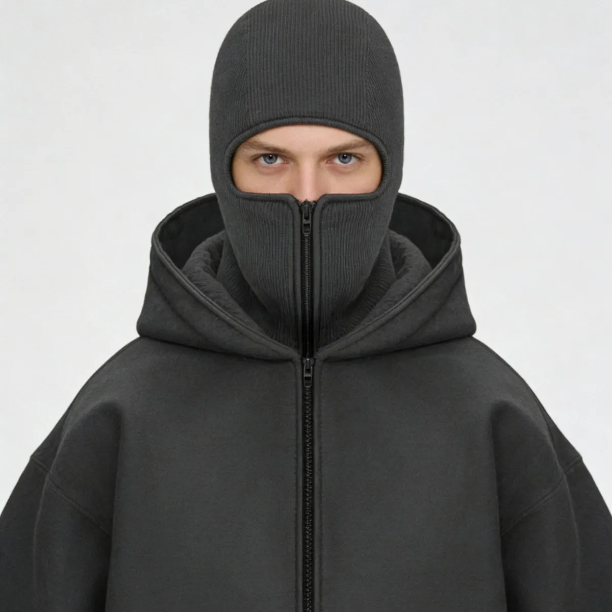 YEEZY Style Full Zip Hooded Sweatshirt Double Cap Face Mask Streetwear Trendy Polyester Blend Fabric Running Fitness Sportswear
YEEZY Style Full Zip Hooded Sweatshirt Double Cap Face Mask Streetwear Trendy Polyester Blend Fabric Running Fitness Sportswear