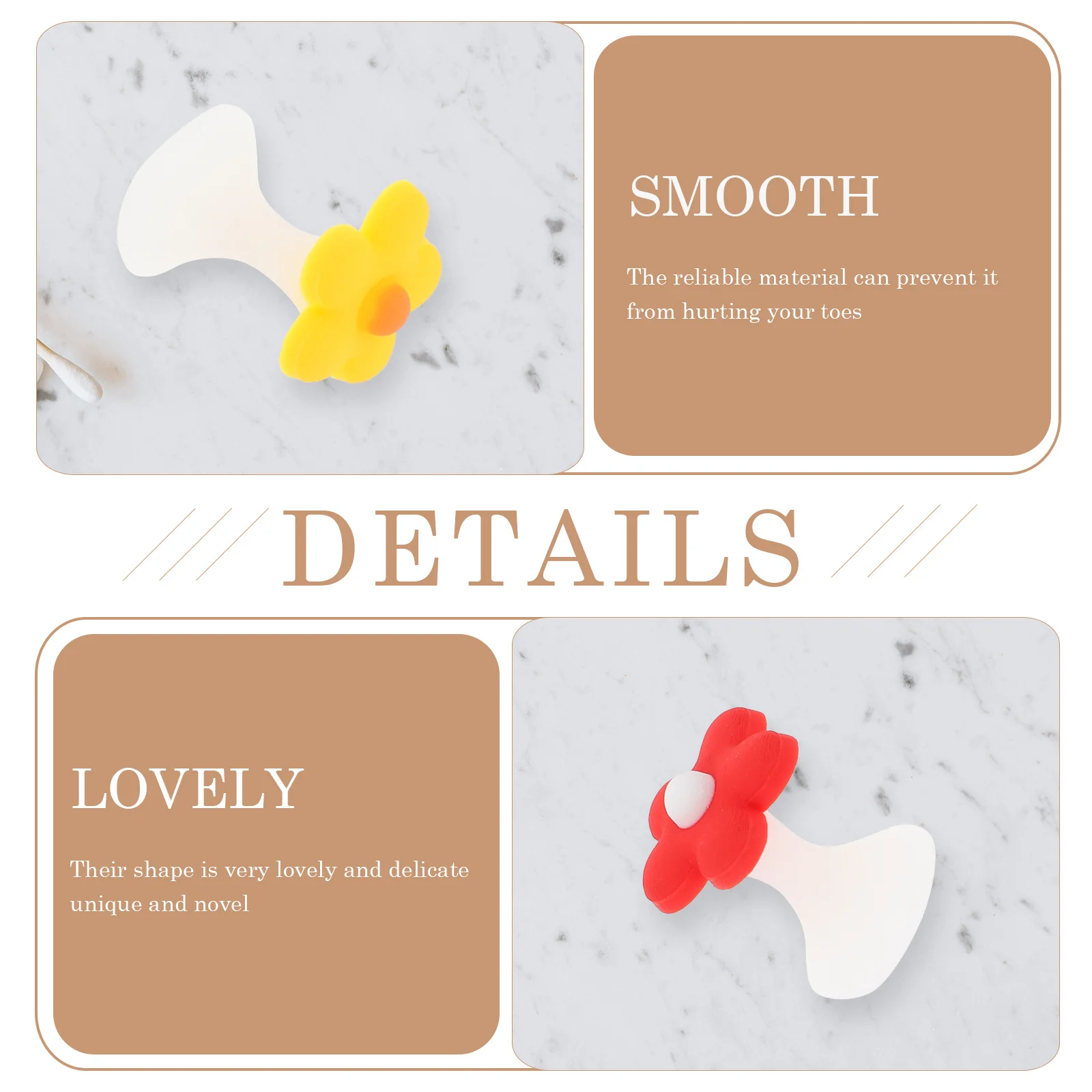 8Pcs Silicone Toe Separators Premium Reusable for Nail Art Manicure Supply Salon Home Use Non-Deformable Toe Spacer
8Pcs Silicone Toe Separators Premium Reusable for Nail Art Manicure Supply Salon Home Use Non-Deformable Toe Spacer