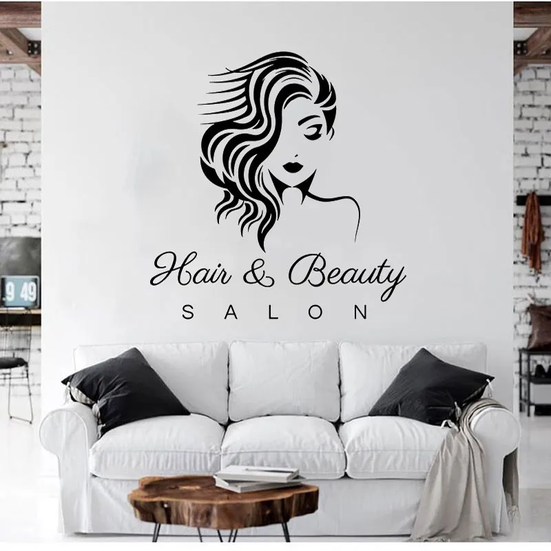 Vinyl women's hair salon hair salon stickers, home and bedroom decorations, and fashionable wall decoration of hair salons lf29
Vinyl women's hair salon hair salon stickers, home and bedroom decorations, and fashionable wall decoration of hair salons lf29